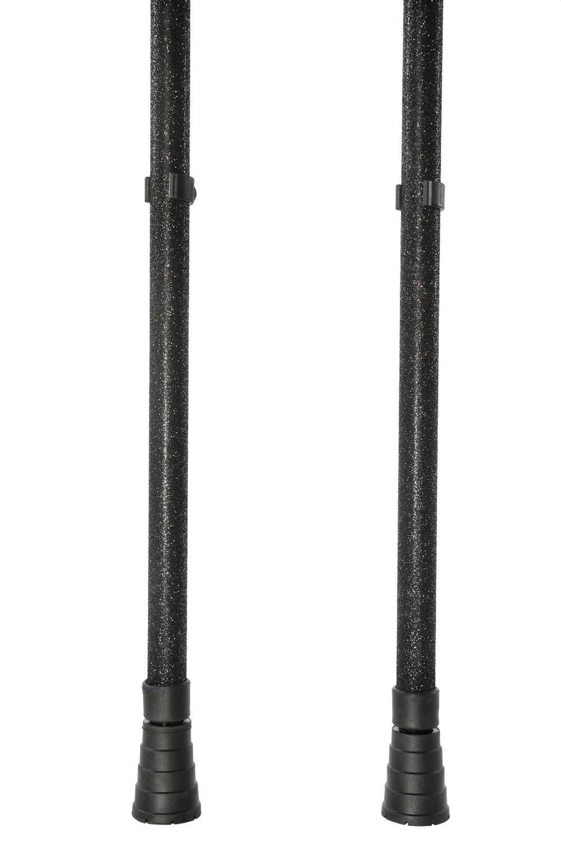 Black Glitter Crutches