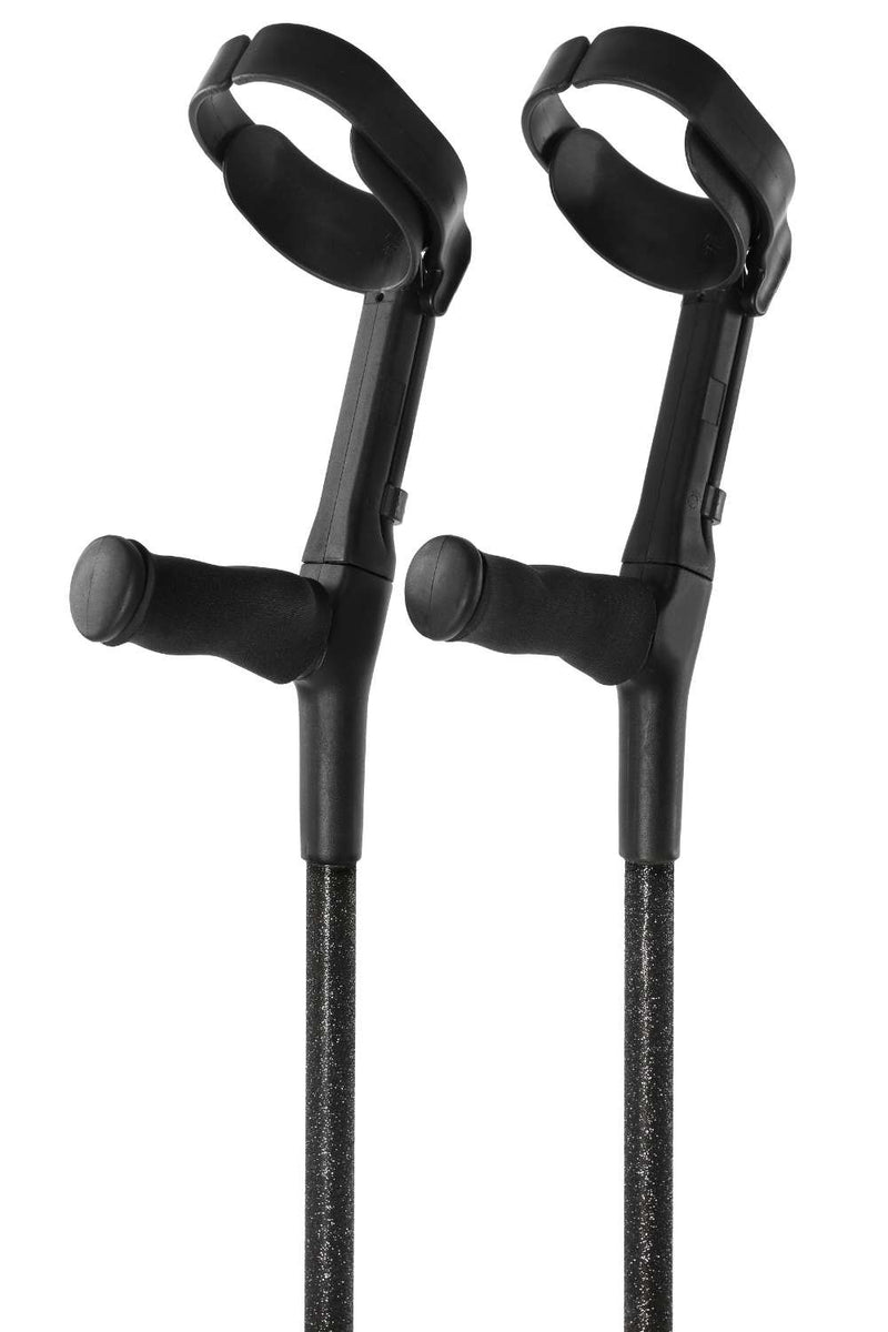 Black Glitter Crutches