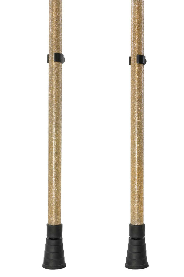 Gold Glitter Crutches