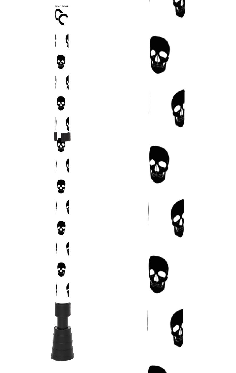 Configurator | STEP THREE - CRUTCHES | Dependent | STEP TWO - CRUTCHES | Skulls | choose your pattern colour | Black