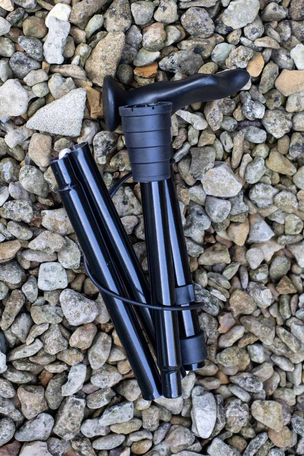 NEW Black Folding Walking Stick