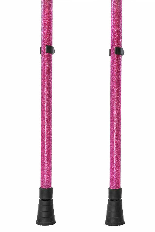 Pink Glitter Crutches